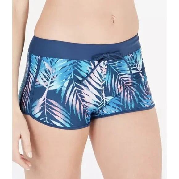 Go by Gossip NWT Breezing By Swim Shorts Blue Multi Size Medium - Picture 1 of 6